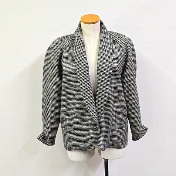 Vintage Jackets & Blazers - VINTAGE BLAZER PATTERN WITH SHINE LARGE